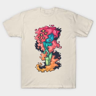 Cute and sweet magic Dryad with fire hair T-Shirt